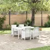 Image de vidaXL Ensemble de salle à manger jardin 5 pièces - Blanc