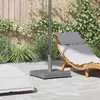 Image de vidaXL Pied de parasol Aspect Bois Gris Foncé 45 x 45 x 31,5 cm