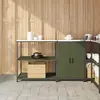 Image de vidaXL Ensemble de rangement cuisine HATTEM 2 pcs Vert olive