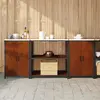 Image de vidaXL Ensemble de rangement cuisine HATTEM 3 pcs Rouillé Acier