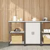 Image de vidaXL Ensemble de rangement cuisine HATTEM 2 pcs Blanc