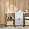Image de vidaXL Ensemble de rangement cuisine HATTEM 2 pcs Argenté