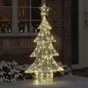 Image de vidaXL Sapin de Noël avec 160 LED Blanc chaud 150 cm Acrylique
