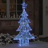 Image de vidaXL Sapin de Noël avec 160 LED Bleu 150 cm Acrylique