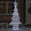 Image de vidaXL Sapin de Noël avec 240 LED Blanc froid 180 cm Acrylique