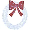 Image de vidaXL Couronne avec 60 LED Blanc froid 76 x 76 x 8,5 cm Acrylique