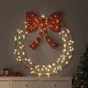 Image de vidaXL Couronne avec 150 LED Blanc chaud 121 x 121 x 10 cm PET