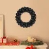 Image de vidaXL Couronnes de Boules de Noël 2 pcs Noir 33 x 33 x 7 cm