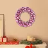 Image de vidaXL Couronnes de Boules de Noël 2 pcs Rose 33 x 33 x 7 cm