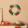 Image de vidaXL Couronnes de Boules de Noël 2 pcs Multicolore 33 x 33 x 7 cm