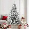 Image de vidaXL Boule de Pomme de Pin de Noël 40 pcs Blanc Plastique