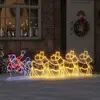 Image de vidaXL Décoration de Noël avec 1224 LED Multicolore 69 x 79 cm PVC
