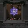 Image de vidaXL Flocon de Noël avec 156 LED Bleu 55.5 x 55.5 x 0.75cm PVC