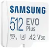 Image de CARTE MEMOIRE SAMSUNG 512G MICRO SD EVO PLUS 2021 avec adaptateur SD 4K classe 10 MB-MC512KA/EU