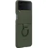 Image de Coque en silicone avec anneau pour Samsung Galaxy Z Flip 4 Kaki