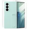 Image de Samsung Coque pour Samsung Z Fold 7 en Silicone avec Support et Protections Écran Vert d'eau