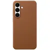 Image de Samsung Coque pour Galaxy S25 FE en Cuir Premium Effet Grainé Marron clair