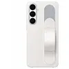 Image de Samsung Coque pour Galaxy S25 FE en Silicone avec Poignée et Fonction Stand Blanc