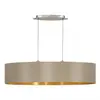 Image de Eglo Maserlo - Suspension textile taupe 2 ampoules