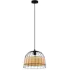 Image de But Suspension Anwick - Noir et rotin