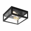 Image de Eglo Plafonnier Amezola - Verre Noir