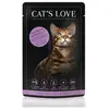 Image de CAT'S LOVE-Sachet Chat   Cat's Love MIX Saumon et Poulet 85 gr