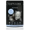 Image de CAT'S LOVE-Sachet Chaton   Cat's Love Veau 85 gr