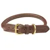 Image de Collier pour chien en cuir roulé Weatherbeeta Marron L 1001694007