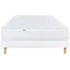 Image de Ensemble matelas Thermotec 140x190 cm + sommier blanc