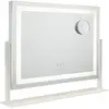 Image de Flamingueo Miroir mural lumineux - Blanc