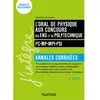 Image de L'oral de physique aux concours des ENS et de Polytechnique : annales corrigées : nouveaux programmes