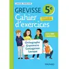 Image de Cahier d'exercices Grevisse 5e : orthographe, grammaire, conjugaison, lexique : + de 600 exercices