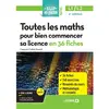 Image de Toutes les maths pour bien commencer sa licence en 36 fiches, L1-L2
