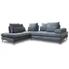 Image de City canapé droit relaxation 2 places - Gris foncé