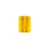 Image de Perle plate rectangulaire en verre - Jaune vert - 11 x 15 mm