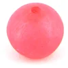 Image de Perle translucide ronde en résine - Rose fuchsia - 14 x 14 mm