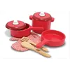 Image de DÃ®nette Casseroles En Bois Rouge