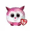 Image de Puffies Princess - Peluche Ronde, Rose Et Blanc