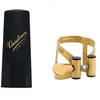 Image de Ligature Msur O Soprano Finition Vieil Or Et Couvre Bec Plastique  Lc56ap