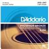 Image de Daddario Ej38 Jeu De Cordes Pour Guitare Folk 12 Cordes