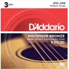 Image de D'addario Ej17-3d Medium 13-56 3 Jeux - Phosphore Bronze - Jeu Guitare Acoustique