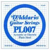 Image de D'addario Pl007 - Corde Au DÃ©tail 007 Guitare Ãlectrique - Acier Plein
