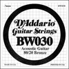 Image de Corde Au DÃ©tail D'addario Pour Guitare Acoustique 030 80/20 File Bronze - Bw030