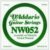 Image de Corde 052 D'addario Nw052 - Guitare Ãlectrique
