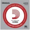 Image de D'addario Le015, .015 - Corde Au DÃ©tail Ã Boucle Acier Pur Guitare Acoustique Ou Ãlectrique