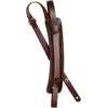 Image de D'addario John Lennon Leather Guitar Strap Brown Sangle Guitare