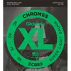 Image de Daddario Ecb80 Flatwound Jeu De Cordes Pour Basse