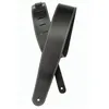 Image de D'addario 25ls00-Dx - Sangle De Guitare En Cuir Classique Avec Couture Contrastante, Coloris Noir