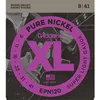 Image de Jeu De Cordes Guitare Ãlectrique D'addario Epn120 Pure Nickel Super Light 9-41