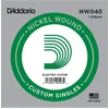 Image de D'addario Nw040 1.016mm - Corde Au DÃ©tail Filet Nickel Guitare Ãlectrique